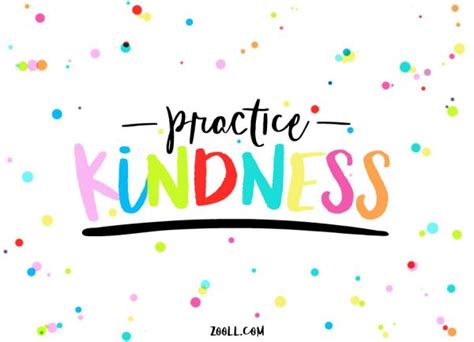Quote Of The Week Practice Kindness Graphic Design