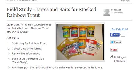 City Of Allen Fishing Field Study Lures And Baits For Stocked