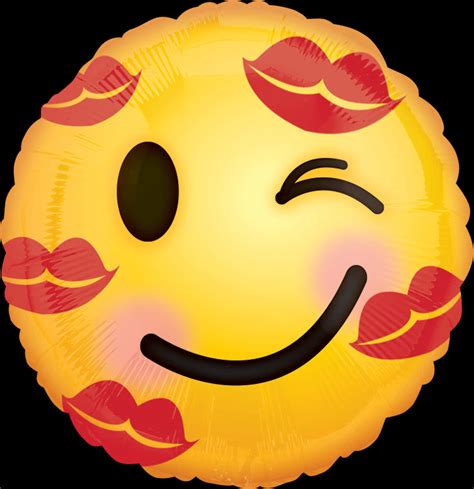 Download Winking Kiss Emoji Balloon