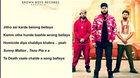 Homicide Lyrics Big Boi Deep Ft Sidhu Moose Wala Sunny Malton Byg Byrd New Punjabi Songs YouTube