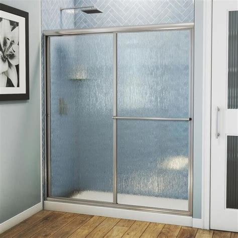 Arizona Shower Door Standard 70 In H X 56 In To 60 In W Framed Sliding Brushed Nickel Shower
