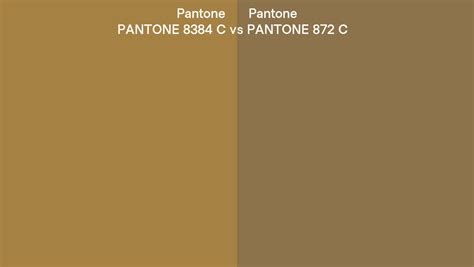 Pantone 8384 C Vs Pantone 872 C Side By Side Comparison