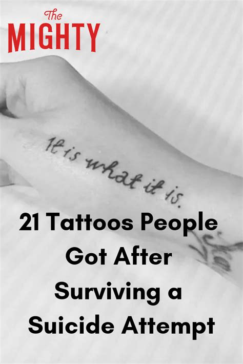 Suicide Attempt Survivor Tattoos The Mighty
