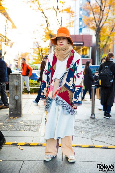 Harajuku Guy In Eclectic Street Fashion W Sneeuw Ganryu Converse