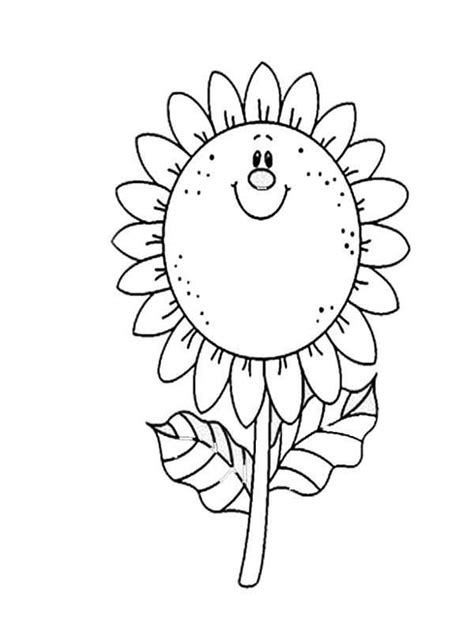It states that sunflowers bloom from the late august to september. Sunflower Coloring Page For Kids - Download & Print Online ...