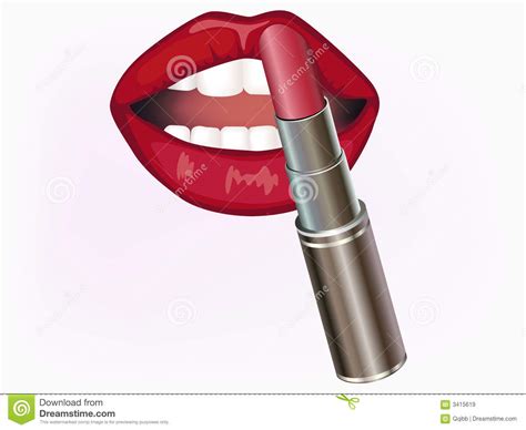 Illustration Of Lipstick Stock Vector Illustration Of Metal 3415619