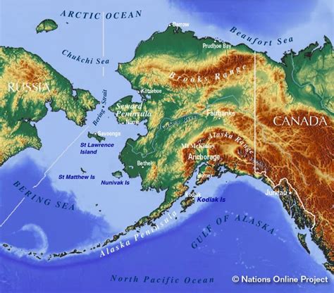 Printable Map Of Alaska With Cities And Towns Printable Maps