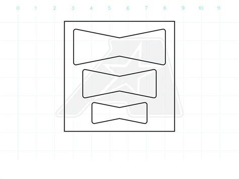 Bow Tie Acrylic Router Template Etsy