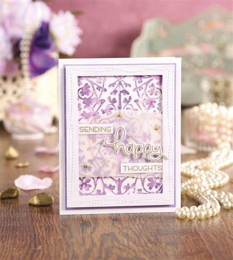 Sending Happy Thoughts In A Pretty Framed Card