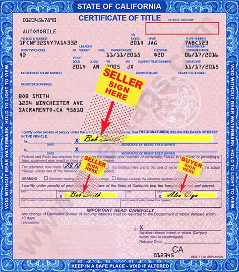 Certificate Of Title Sample With Examples