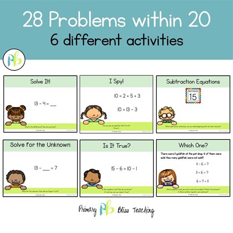 First Grade Number Talks For Subtraction Primary Bliss Teaching