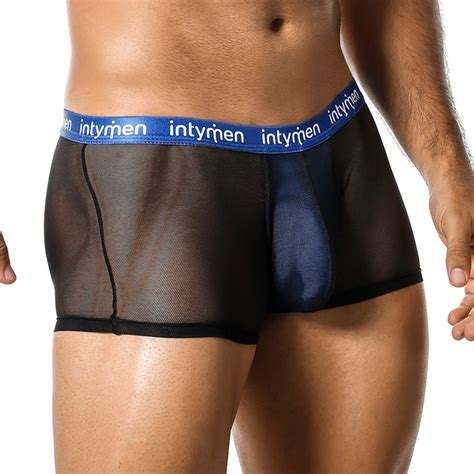 Sexy Mens Seductive Boxer Trunk Pouch Enhancing Low Waist Etsy