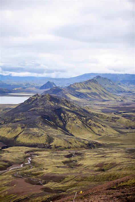 Volcanic Landscape Landmannalaugar Iceland Stock Image Image Of