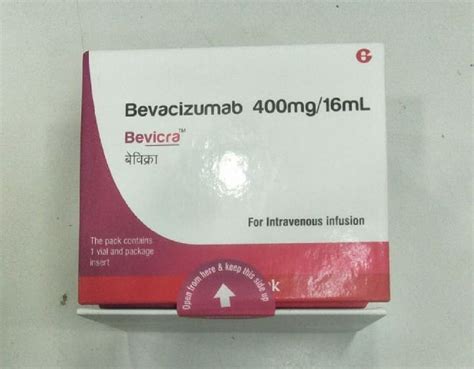 Bevicra Bevacizumab Bevacizumide 400mg 100mg Injection At Rs 10 Pack