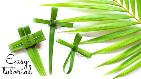 How To Make A Palm Leaf Cross Easy Tutorial In 2020 Easy Tutorial
