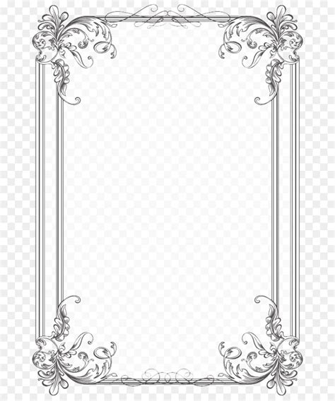You are getting a really interesting set of frames and border templates here with an intricate touch. Border Design Black And White - vintage border png download - 740*1070 - Free Transparent ...