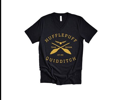 Hufflepuff Team Quidditch Jerseys Hogwarts Alumni Shirts Etsy
