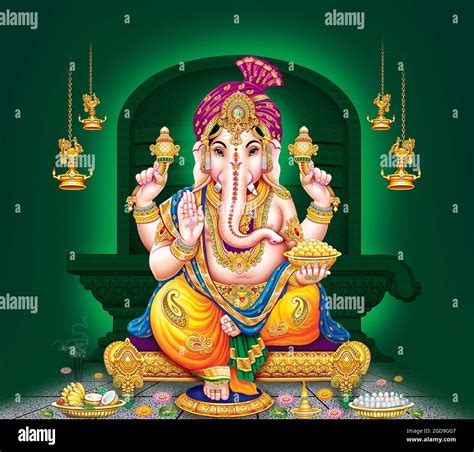 Oil Painting Ganapathy Hi Res Stock Photography And Images Alamy