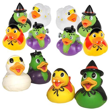 Kicko Halloween Monster Rubber Duckies 2 Inch Assorted Spooky Ducks