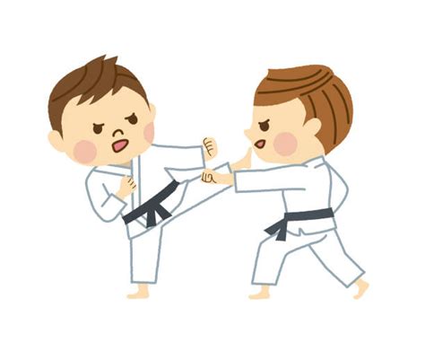 Karate Kumite Illustrations Royalty Free Vector Graphics And Clip Art