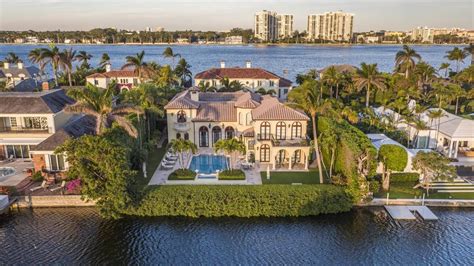 Palm Beach Mediterranean Estate Luxury Homes 560 Island Drive Palm