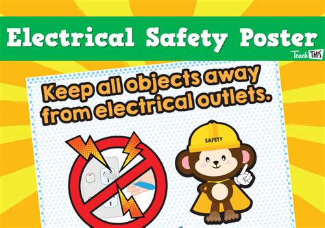 Poster Electrical Safety Tips 2 Electrical Safety Teaching Posters