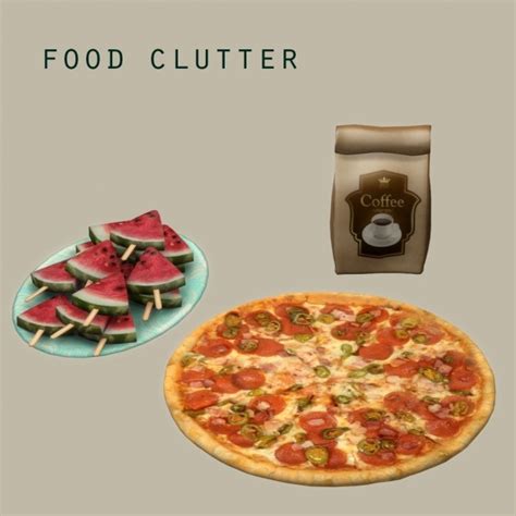 Food Clutter At Leo Sims Sims 4 Updates