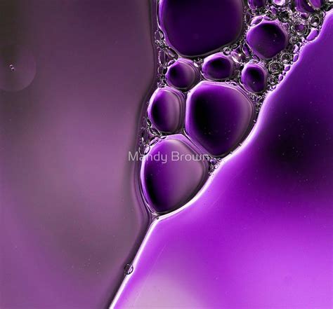 V By Mandy Brown Bubbles Photography Purple Art Microscopic Photography