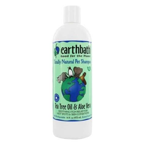 Earthbath Tea Tree And Aloe Shampoo Dog 16oz St Petersbark Llc