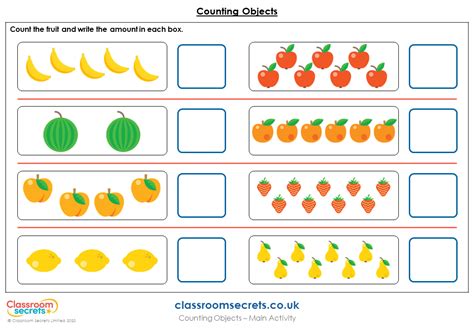 Year 1 Counting Objects Lesson Classroom Secrets Classroom Secrets