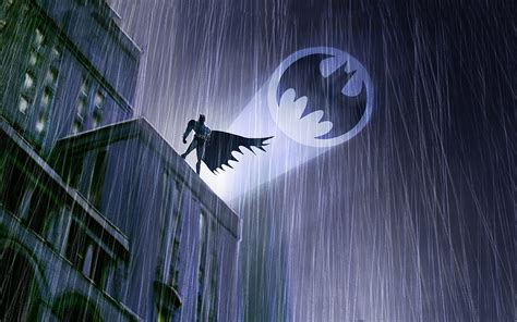 Скачать обои Batman Rain Dc Comics Darkness Superheroes 3d Art