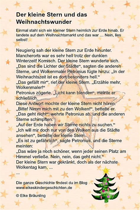 Für die ganze familie geeignet, auch zum vorlesen für senioren (seniorenheime). Der kleine Stern und das Weihnachtswunder.
