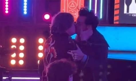 Harry Styles And Lewis Capaldi Share A Kiss At Brit Awards 2023