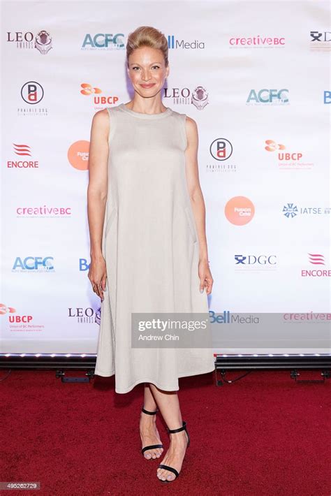 Actress Kristin Lehman Attends The 2014 Leo Awards Gala Awards