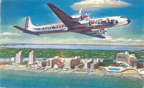 Eastern Airlines Postcard Vintage 1962 Eal Air Lines Silver Etsy