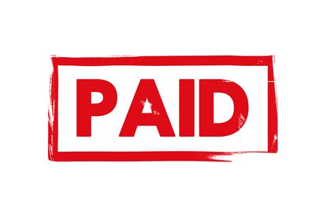 Paid Png Clipart Png Mart