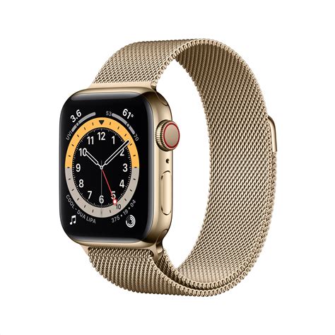 Features 1.78″ display, apple s6 chipset, 304 mah battery, 32 gb storage, 1000 mb ram, sapphire crystal glass. Apple Watch Series 6 GPS + Cellular, 40mm Gold Stainless ...