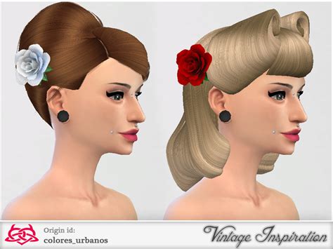 Flower Leaf Hair Clip Female Hairpin Acc The Sims 4 P1