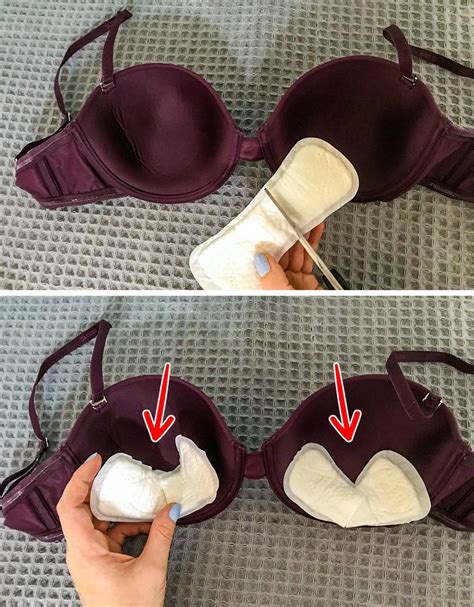 Unusual Ways To Use Pads And Pantyliners That Will Make Your Life Easier Bra Hacks