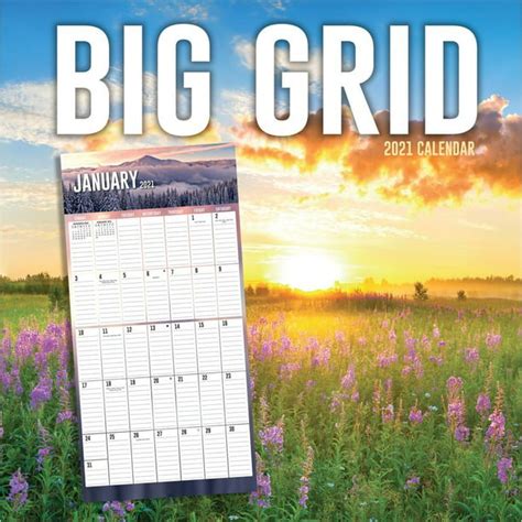 Big Grid Wall Calendar