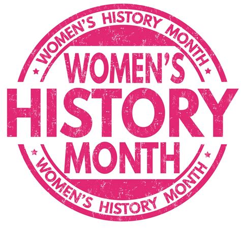 Women's history month sign or stamp - OhioMBE