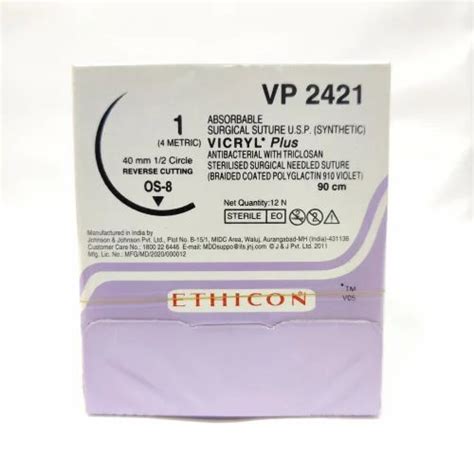 Ethicon Vicryl Plus Suture Vp2421 Size 1 0 At Rs 6745box In Delhi