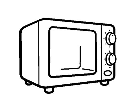 Frio industrial y reparaciones electrodomesticos sl está inscrita en el registro mercantil de madrid. Dibujo de El microondas para Colorear - Dibujos.net