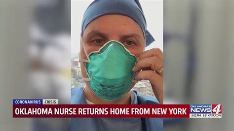‘i Would Do It Again Oklahoma Nurse Returns Home After Working In New York City Youtube