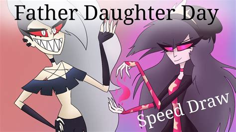 Father Daughter Day Human Helluva Boss Speed Draw Also Update Youtube