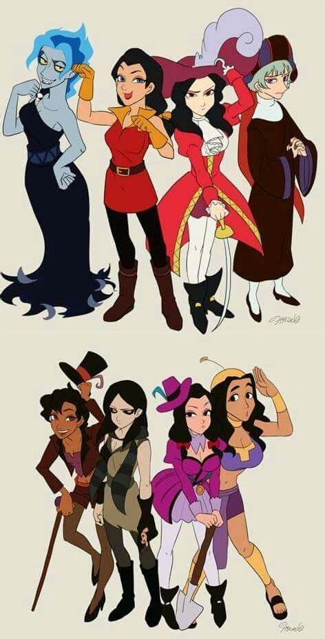 Genderbending Disneyvillains Genderbending Disney Princess Art Disney Villains Disney Cartoons