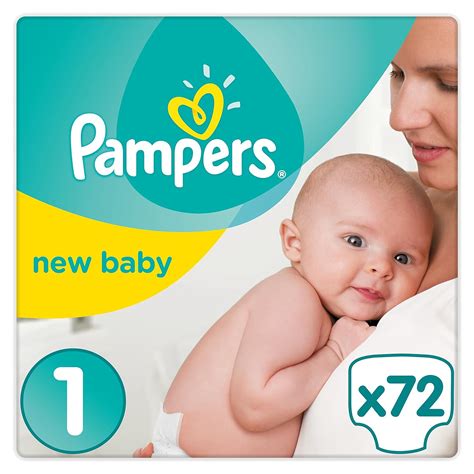 Pampers New Baby Jumbo Pack Size 1 Newborn 72 Nappies