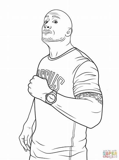 Wwe Coloring Pages Cena Roman John Reigns