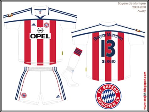 Bayern confirma a contratação de leroy sané!! Kit Design, by eroj: 2000-2001 Bayern de Munique (Home e Away)
