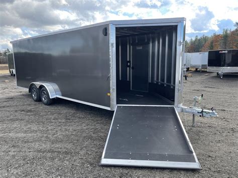 2022 Stealth Trailers 7x22 Aluminum 4 Place Enclosed Snowmobile Trailer